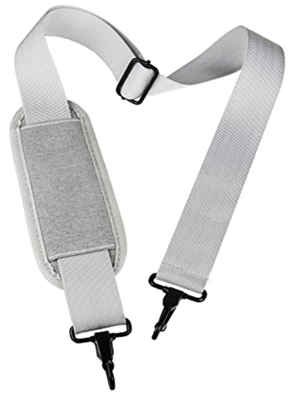 Grey Adjustable Shoulder Strap Replacement Laptop Bag Briefcase Messenger 55"
